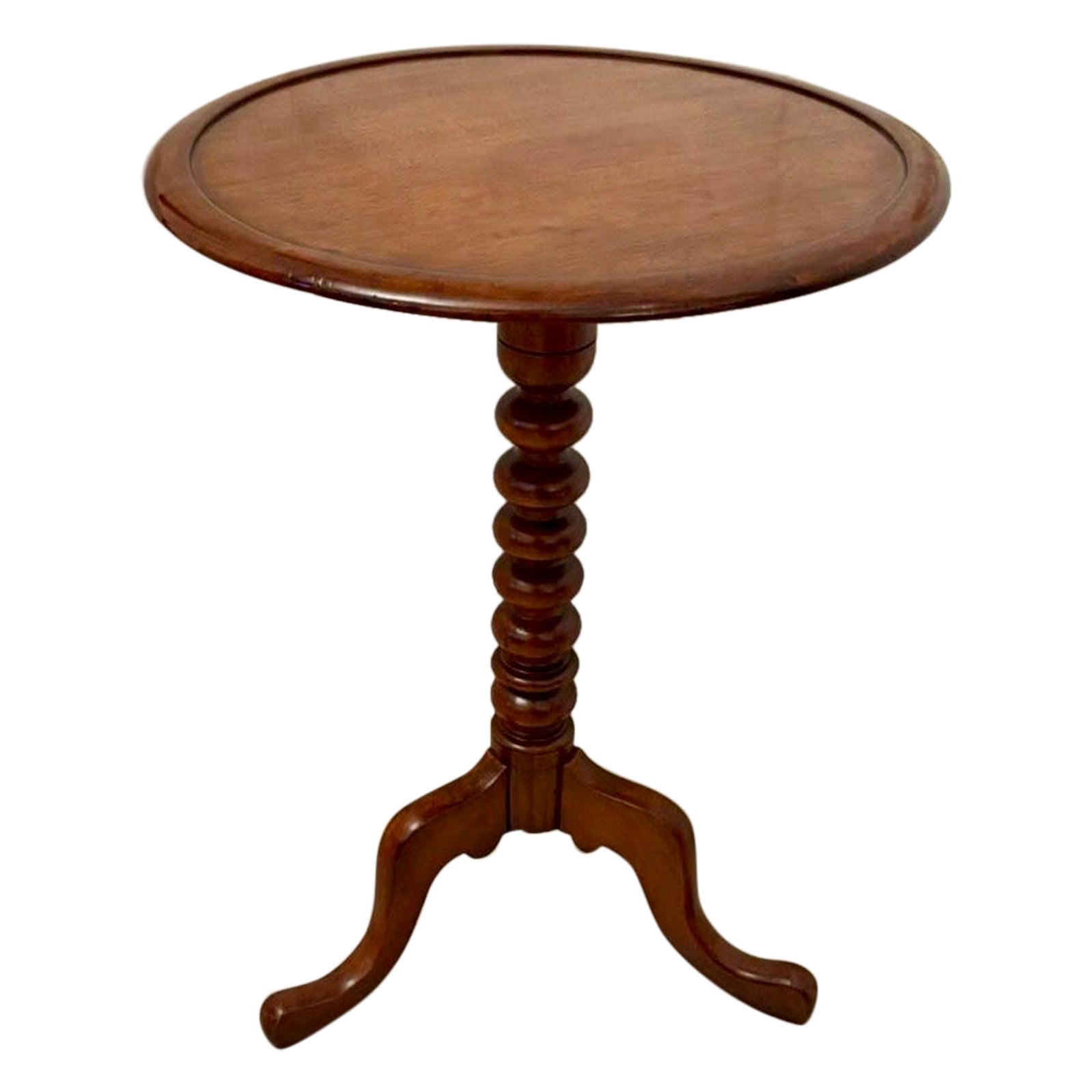 Table à vin / lampe en acajou de style victorien ancien de qualité