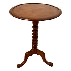 Table à vin / lampe en acajou de style victorien ancien de qualité