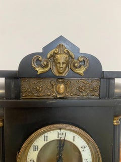 Quality Antique Victorian Marble Mantle Clock