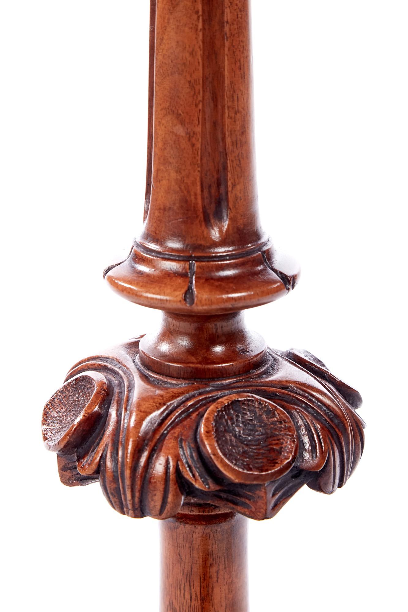 Quality Antique Victorian Marquetry Burr Walnut Lamp Table For Sale 2
