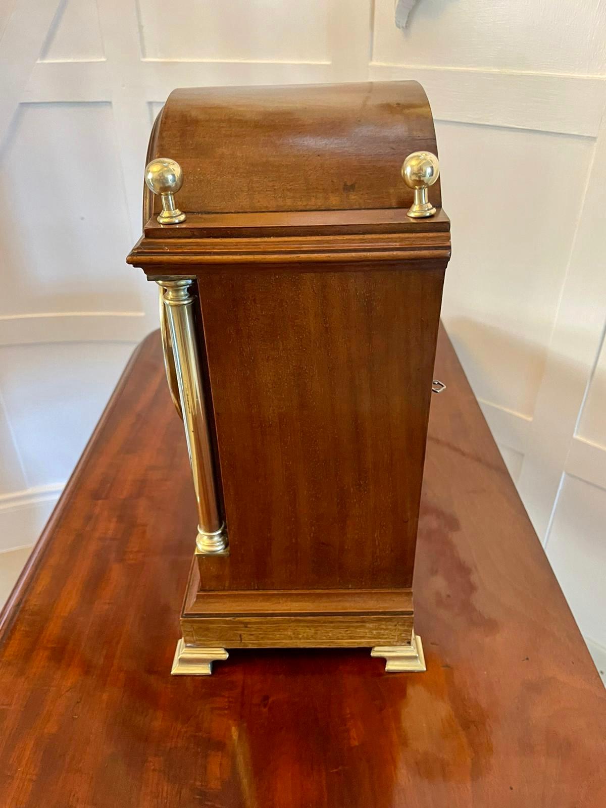 Qualität antike viktorianische Intarsien Mantle Clock (Spätes 19. Jahrhundert)