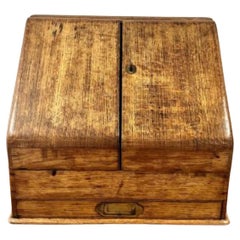 Quality Used Victorian oak stationary box