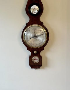 Quality antique Victorian rosewood barometer by Ballard of Cranbrook