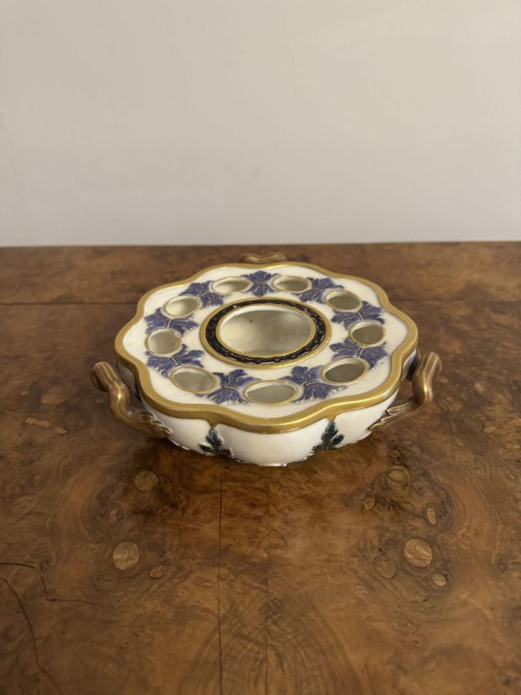 Antico portafiori vittoriano di qualità di Royal Worcester in vendita 3