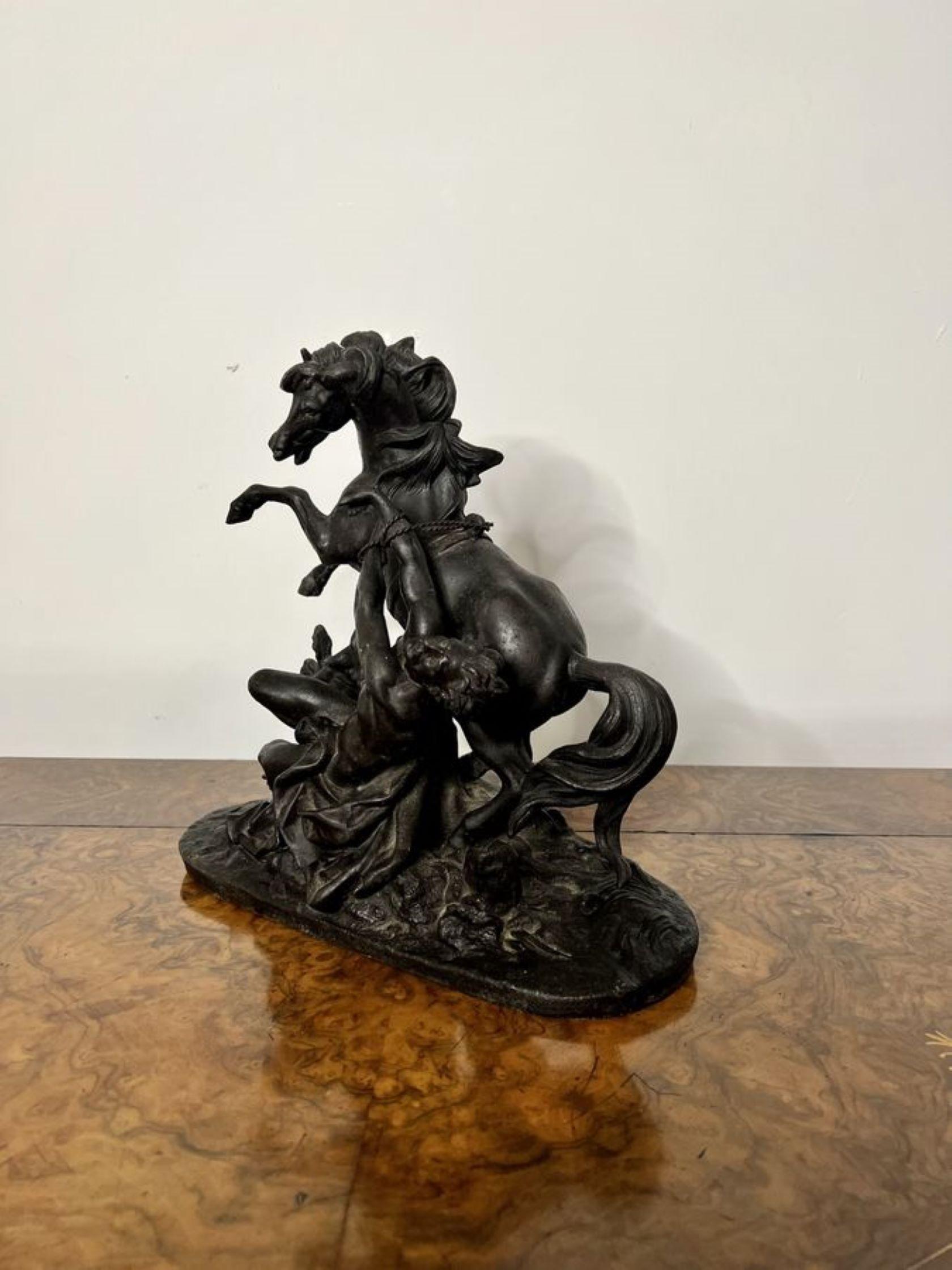 19th Century Quality antique Victorian spelter figure  For Sale