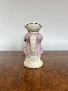 Quality Antique Victorian Staffordshire toby jug of Mr Snuff