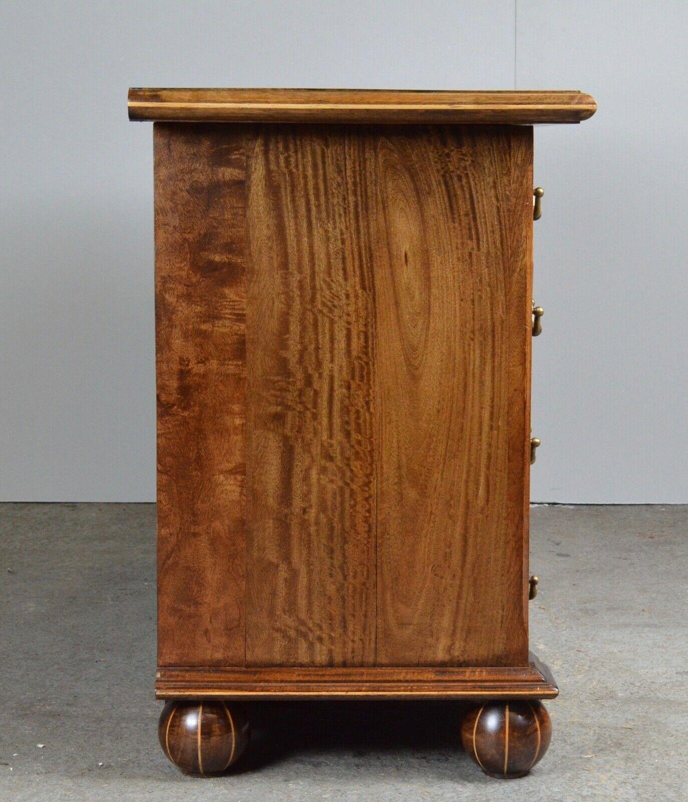 Country Quality Antique Walnut Parquetry Inlaid Hardwood Sideboard /Table&Ch Available For Sale
