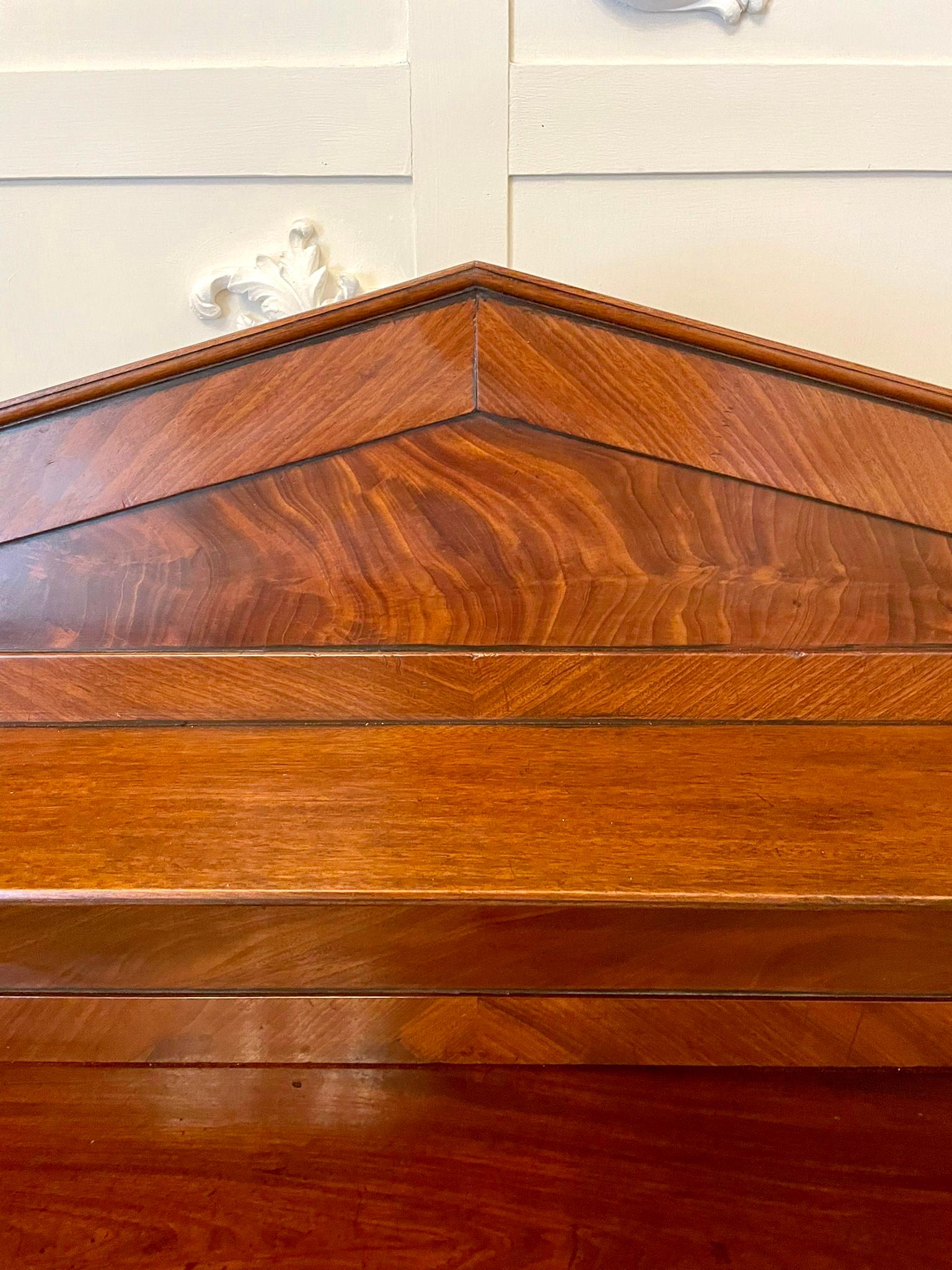 19th Century Quality Antique William IV Figured Mahogany Sideboard For Sale