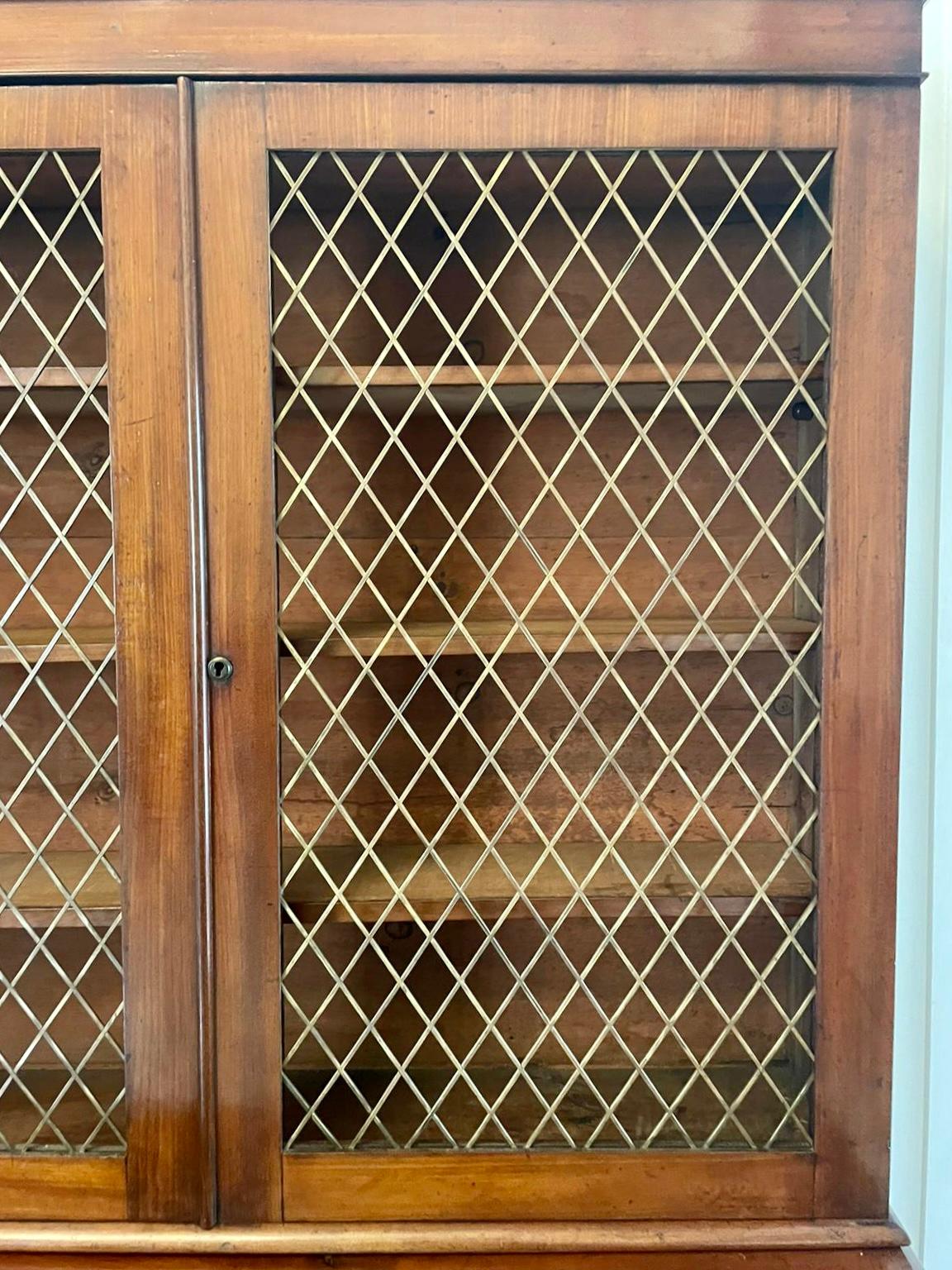Quality Antique William IV Mahogany Bookcase For Sale 5