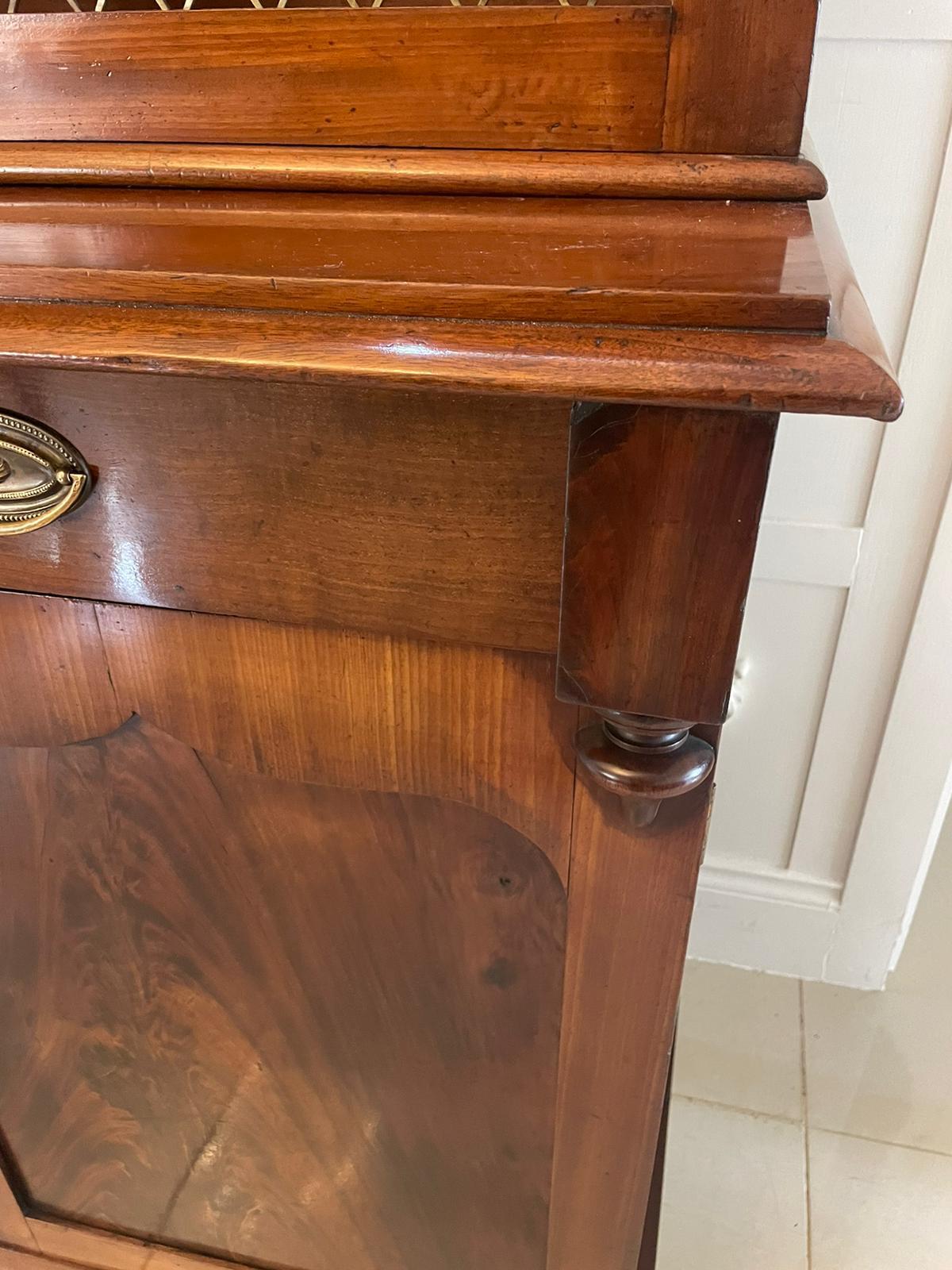 19th Century Quality Antique William IV Mahogany Bookcase For Sale