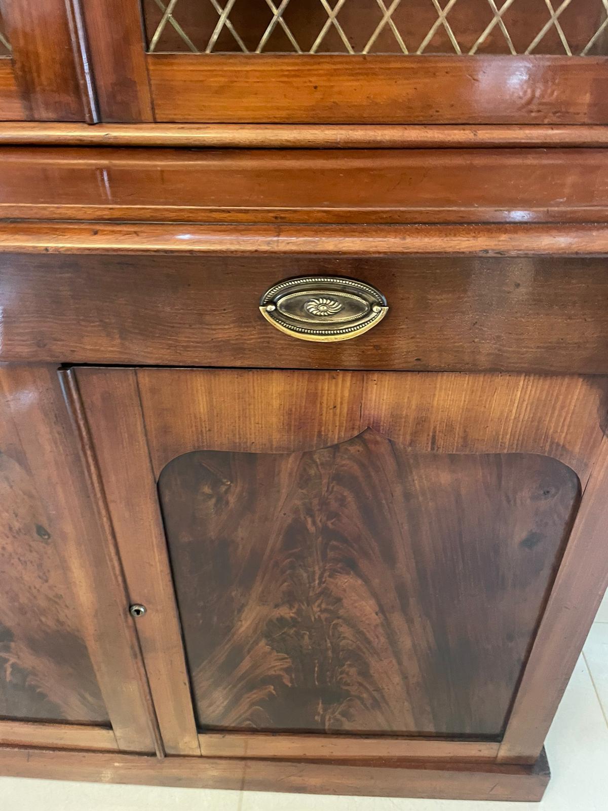 Quality Antique William IV Mahogany Bookcase For Sale 2