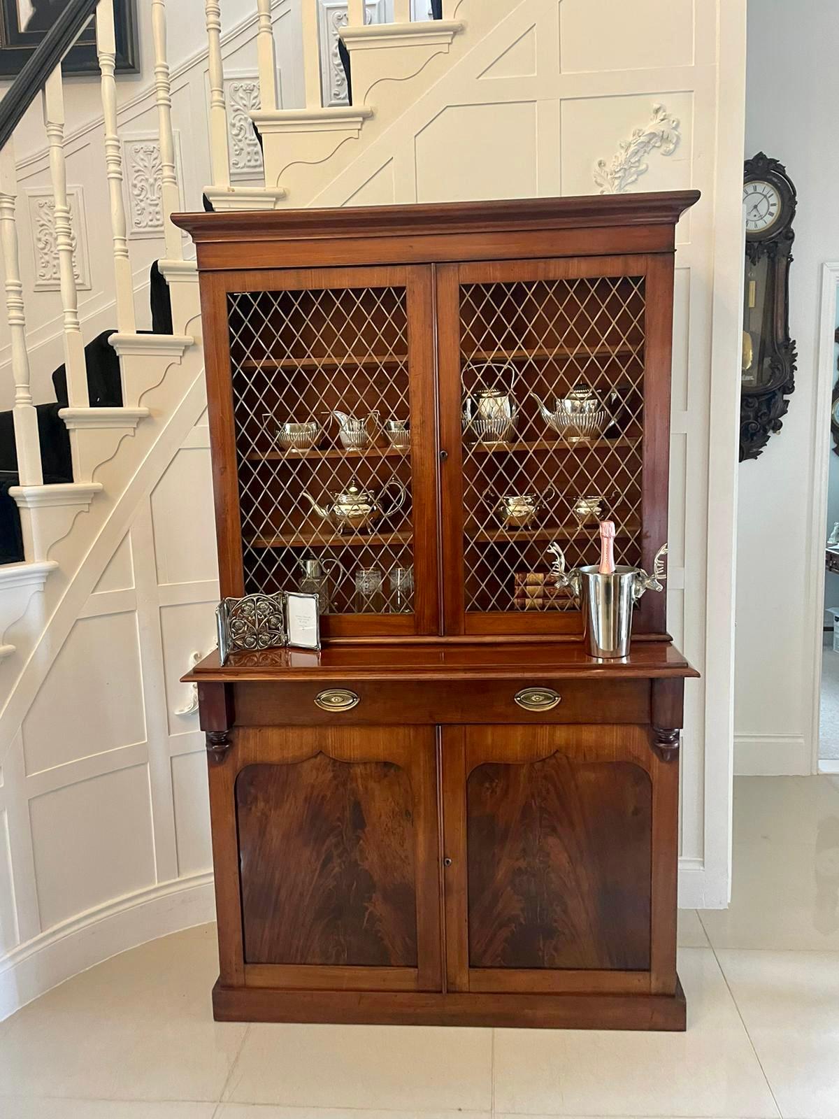 Quality Antique William IV Mahogany Bookcase For Sale 3