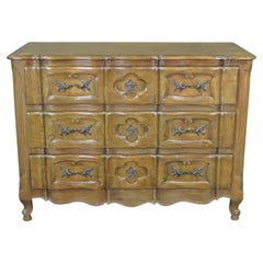 Quality Carved Walnut Romweber French Country Dresser Commode, Circa 1950