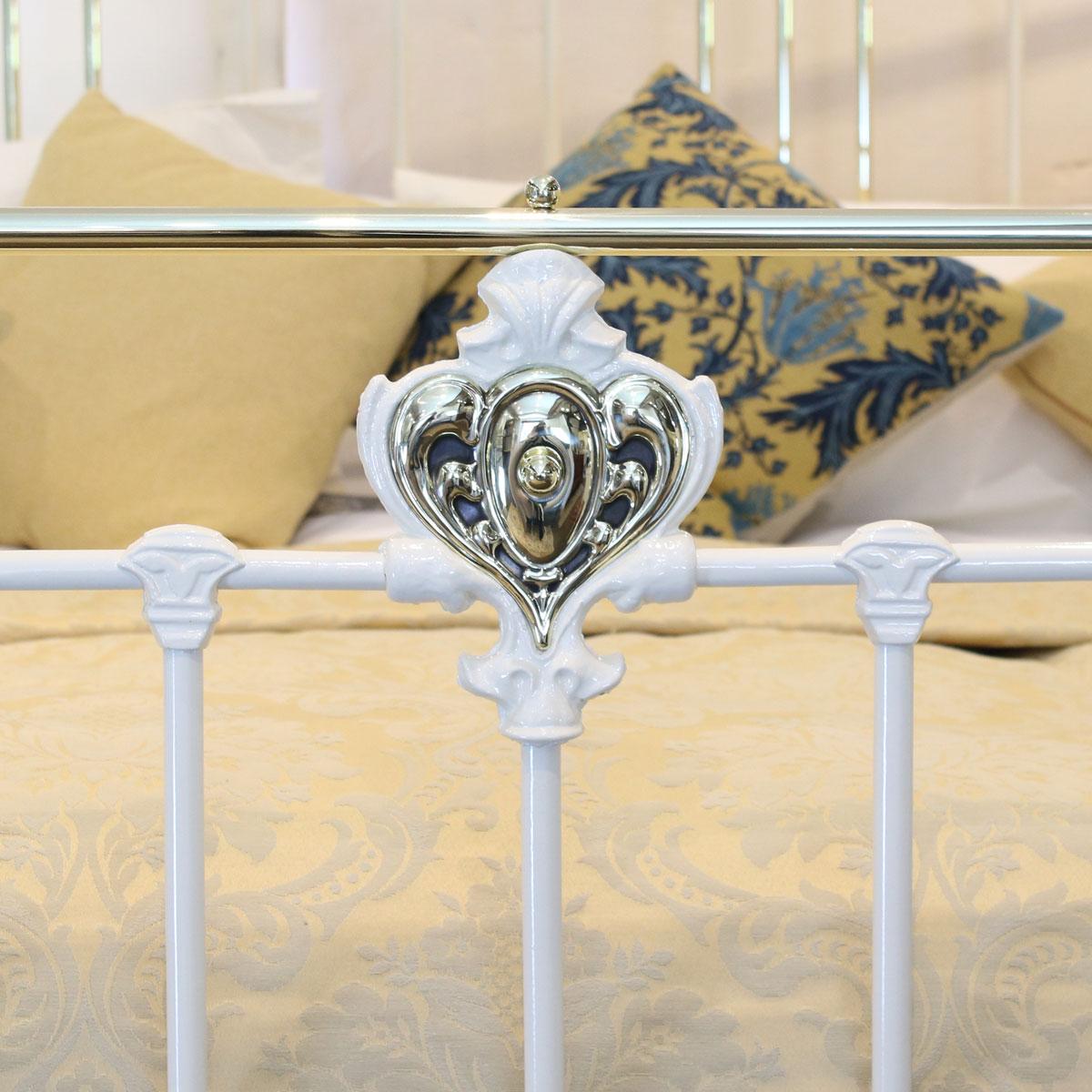 European Quality Cast Iron Bed in Cream, MSK58