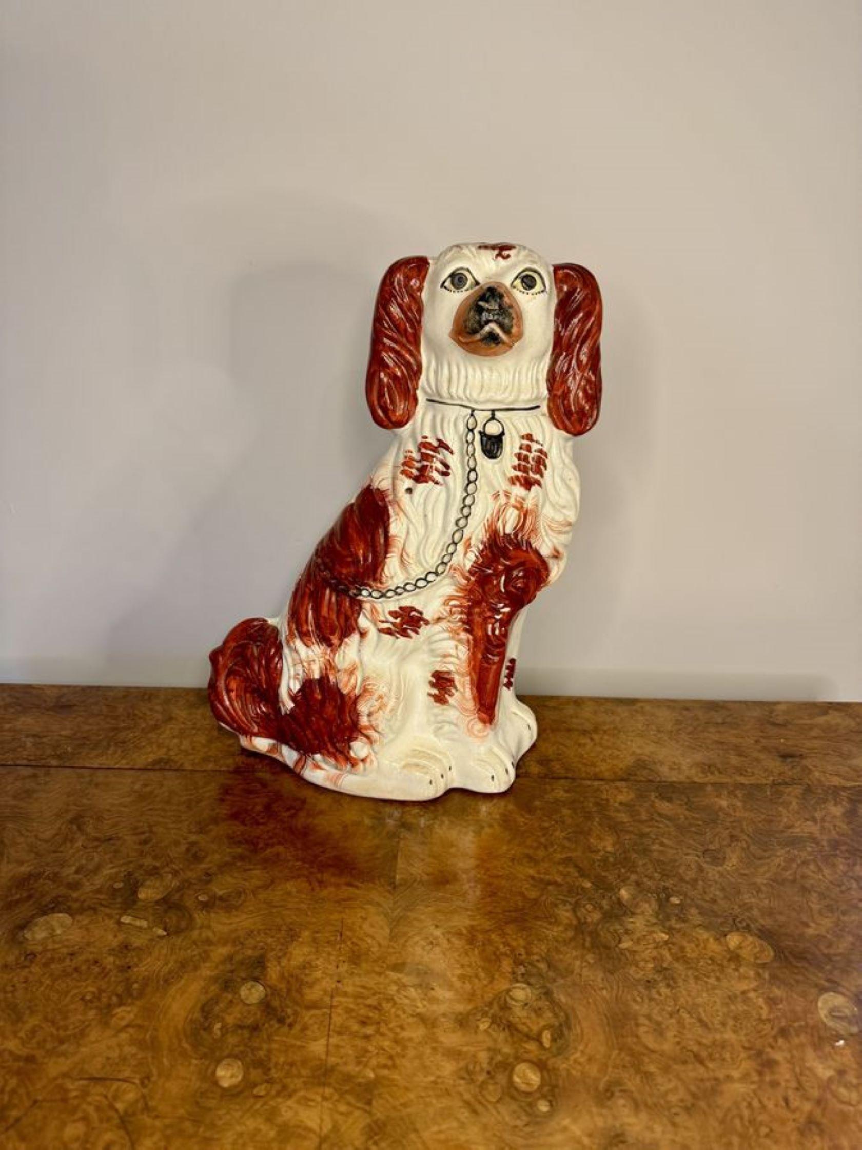 Ceramic Quality collection of four antique Staffordshire dogs