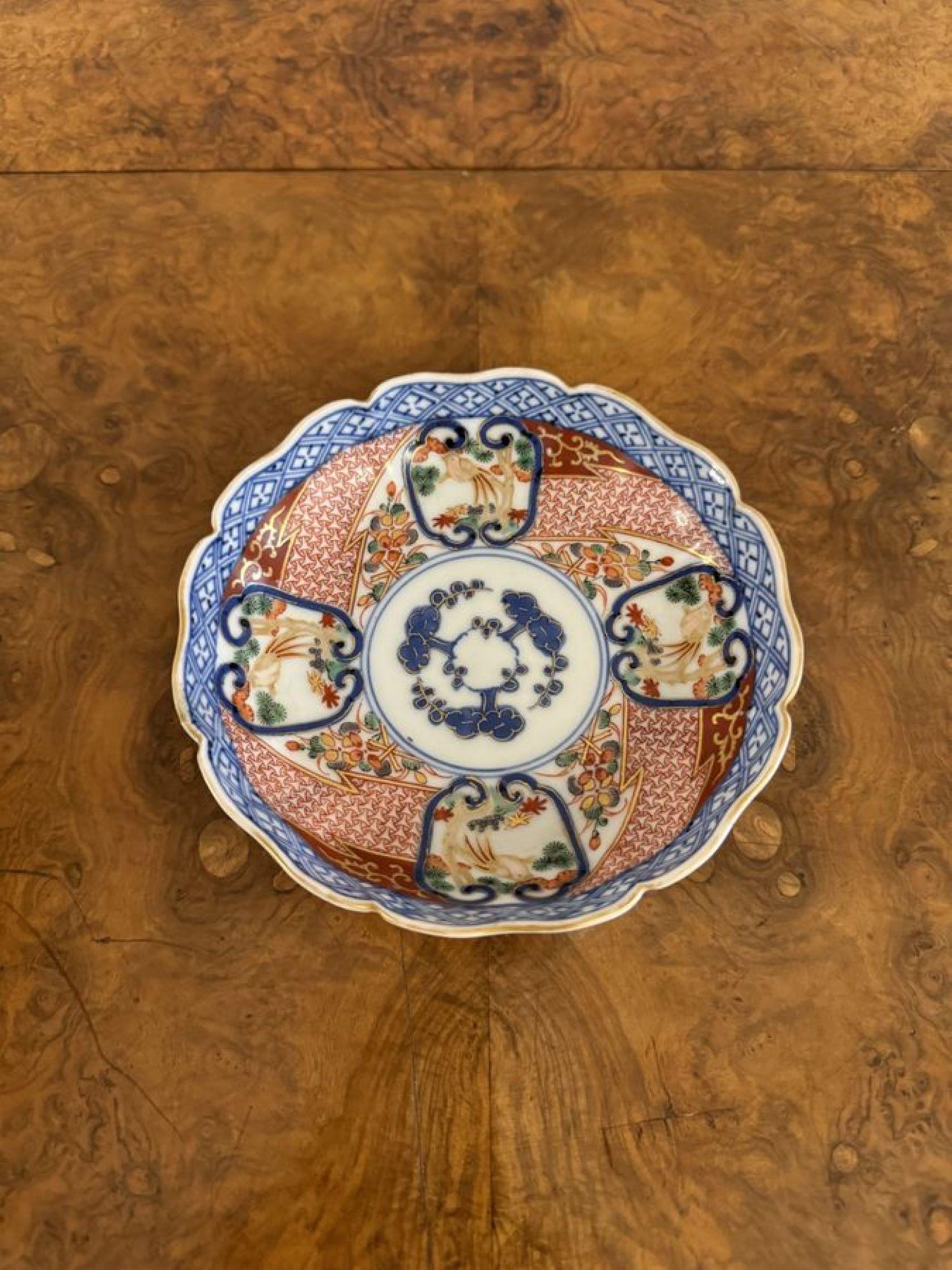 Quality collection of three unusual antique imari bowls For Sale 2