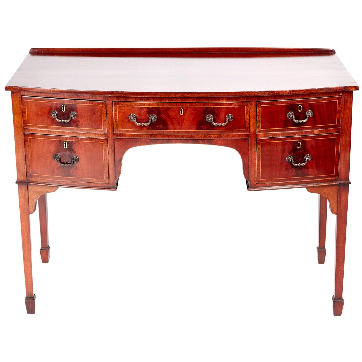 Quality Edwardian Mahogany Writing Table/Desk For Sale