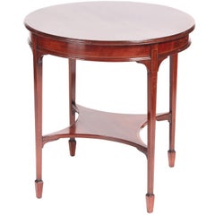 Quality Edwardian Round Inlaid Mahogany Centre Table