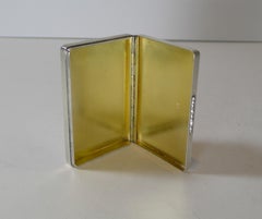 Quality English Sterling Silver Pill / Snuff Box 1946