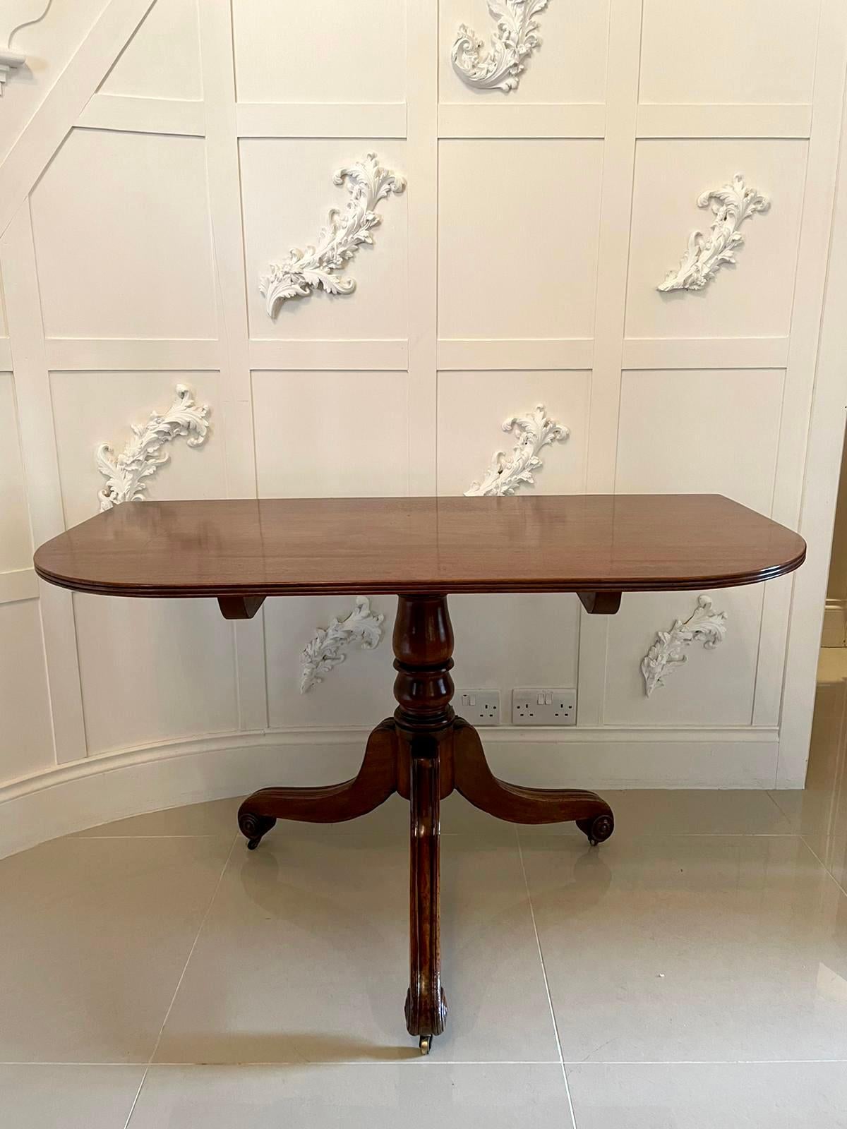 Quality George III Antique Mahogany Twin Pedestal Dining Table In Excellent Condition In Suffolk, GB