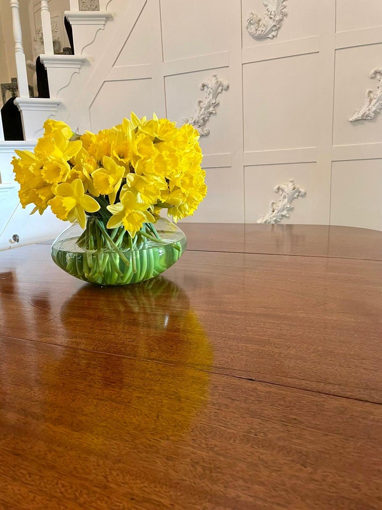 Quality III Antique Mahogany Twin Pedestal Dining Table For Sale