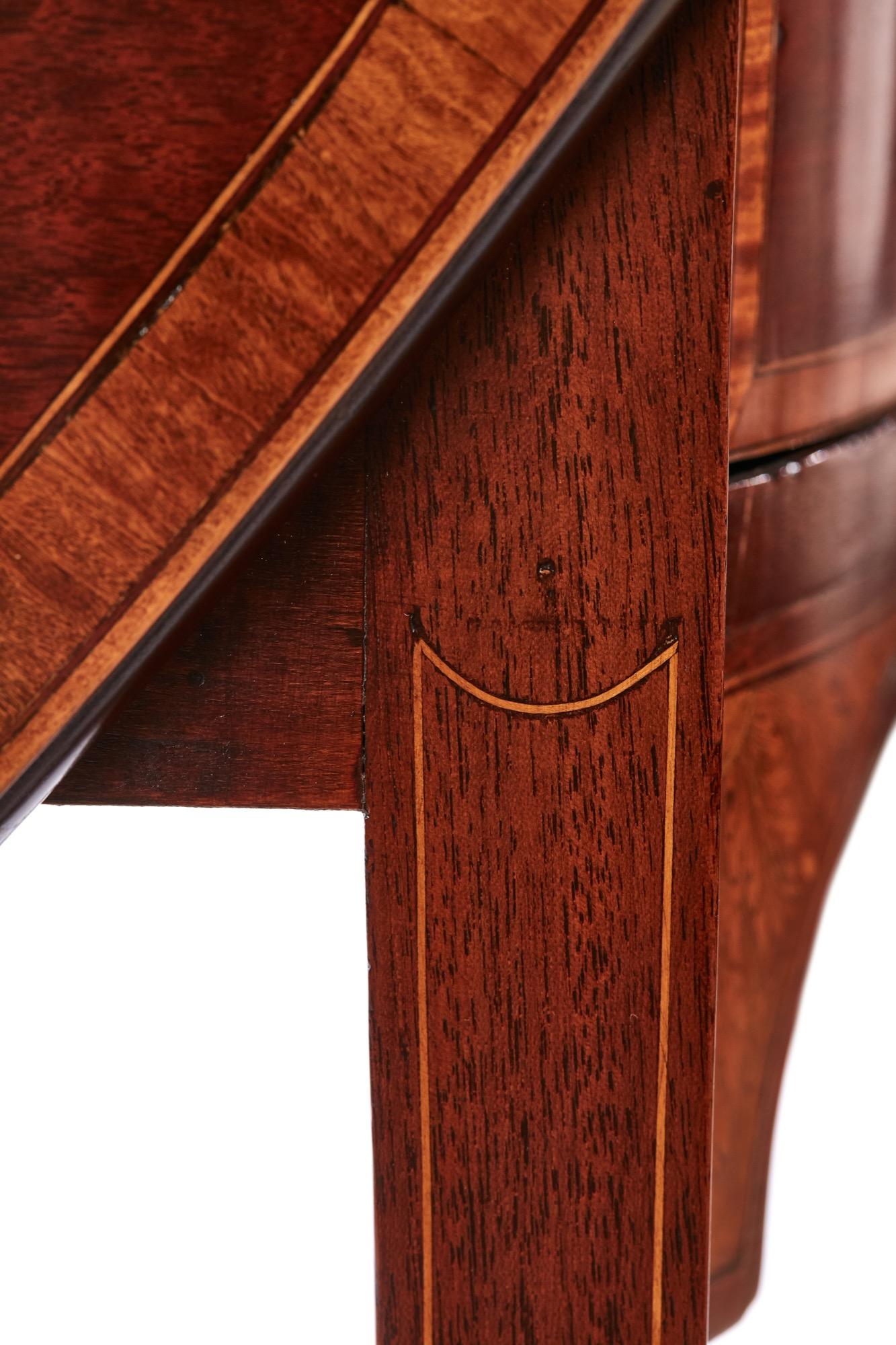 Quality Georgian Inlaid Mahogany Pembroke Table im Angebot 2