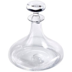 Antique Quality Glass Ships Decanter