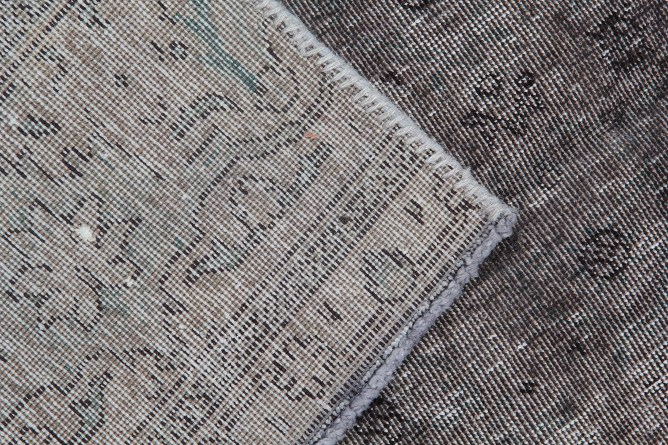 Revival Quality Handmade Carpet Grey Vintage Rug Turkish Rug Floral Gray Oriental Rug For Sale