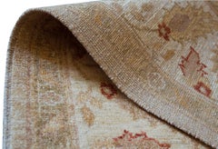 Handwoven Agra-Inspired Wool Rug, 100% Natural, Pakistan, Contemporary
