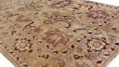 Handwoven Agra-Inspired Rug, 100% Wool, Contemporary Design, Pakistan