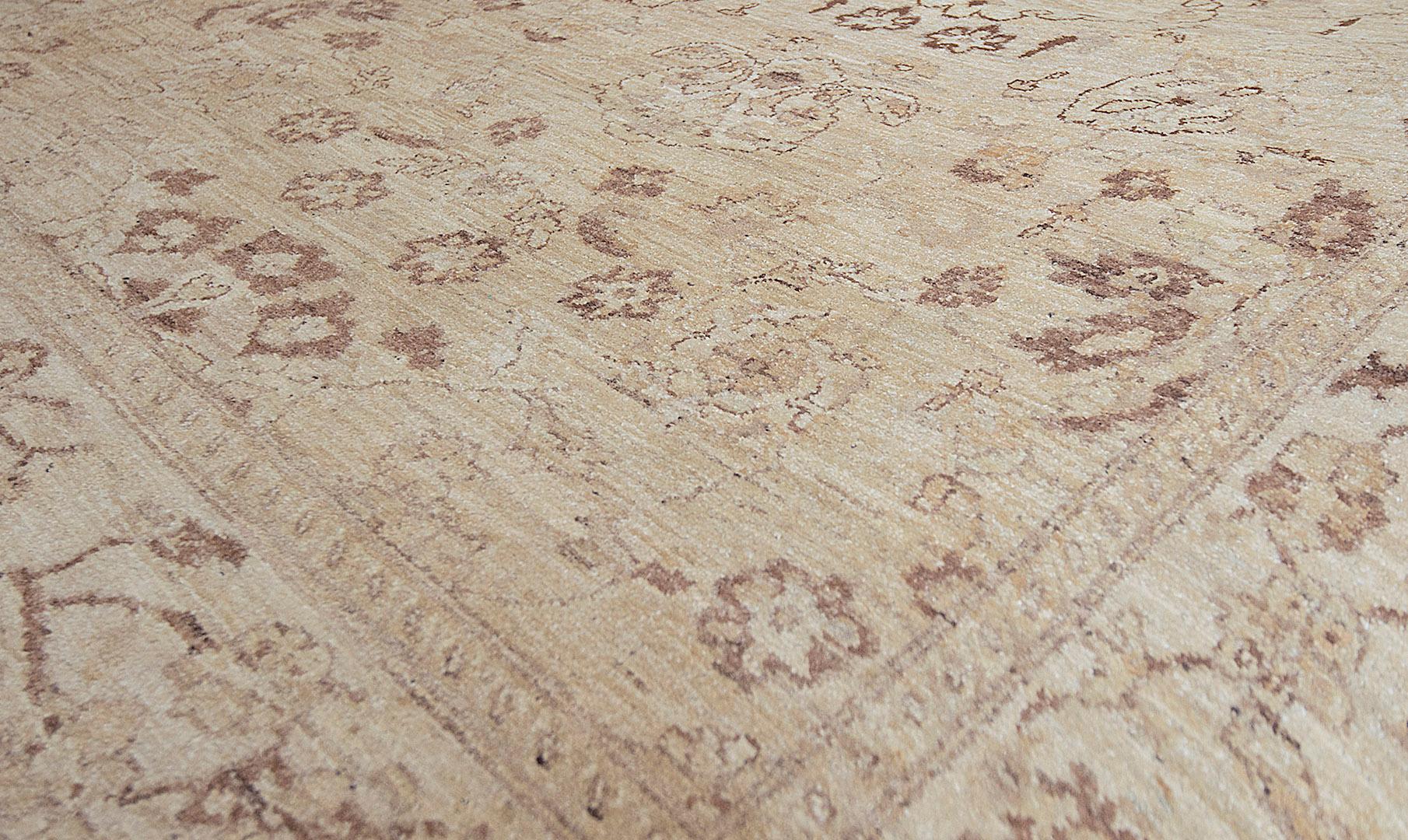 Pakistani Brand New Handwoven 100% Wool Agra-inspired Rug For Sale