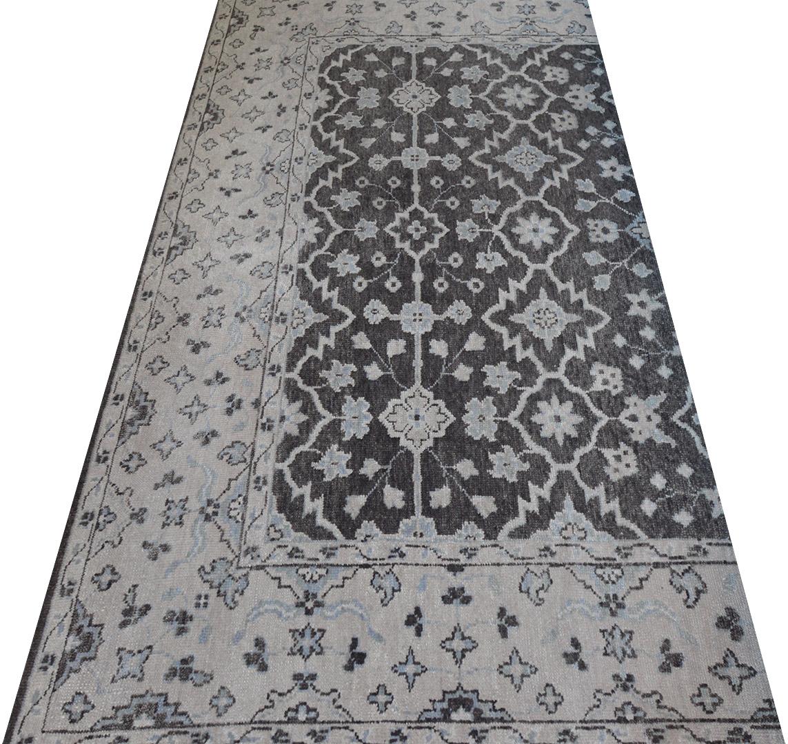 Indian Quality Handwoven Oushak Rug For Sale
