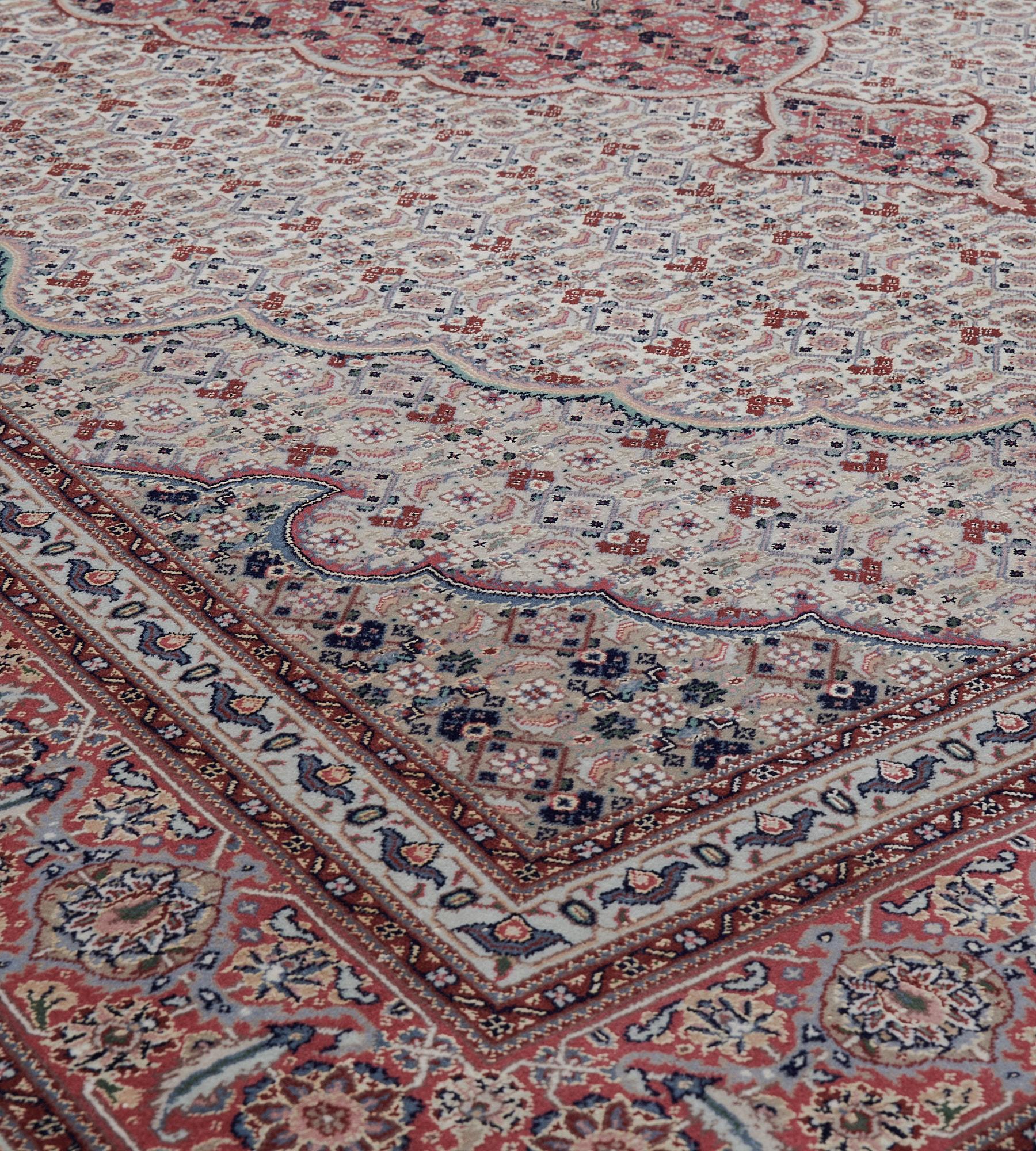 Contemporary Quality Handwoven Tabriz Style Rug For Sale