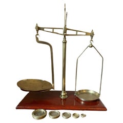 Quality large pair of Used Victorian scales by Parnall & Sons of Bristol