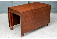 Quality  Mahogany Drop Leaf Dining Table By Brandt