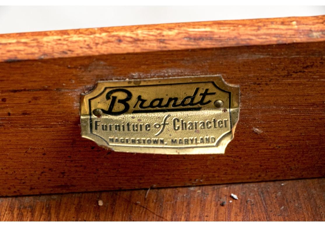 XX secolo Quality  Mahogany Drop Leaf Dining Table By Brandt in vendita