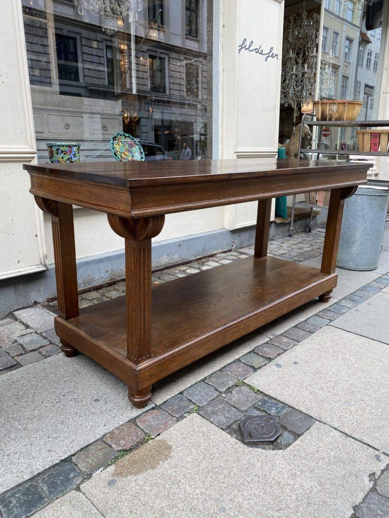 20th Century Quality Oak Counter / Console Table, France