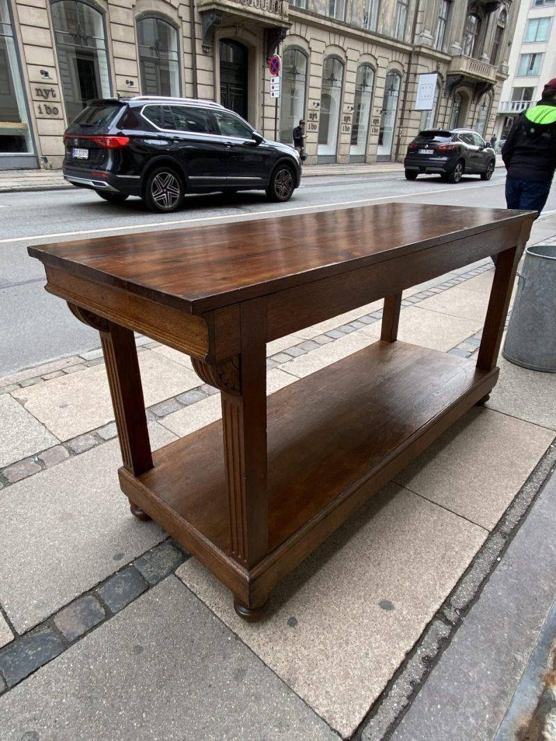 Quality Oak Counter / Console Table, France 3