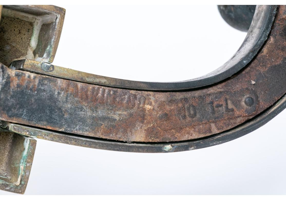 Paire de boulets de canon en laiton antique de qualité en vente 2