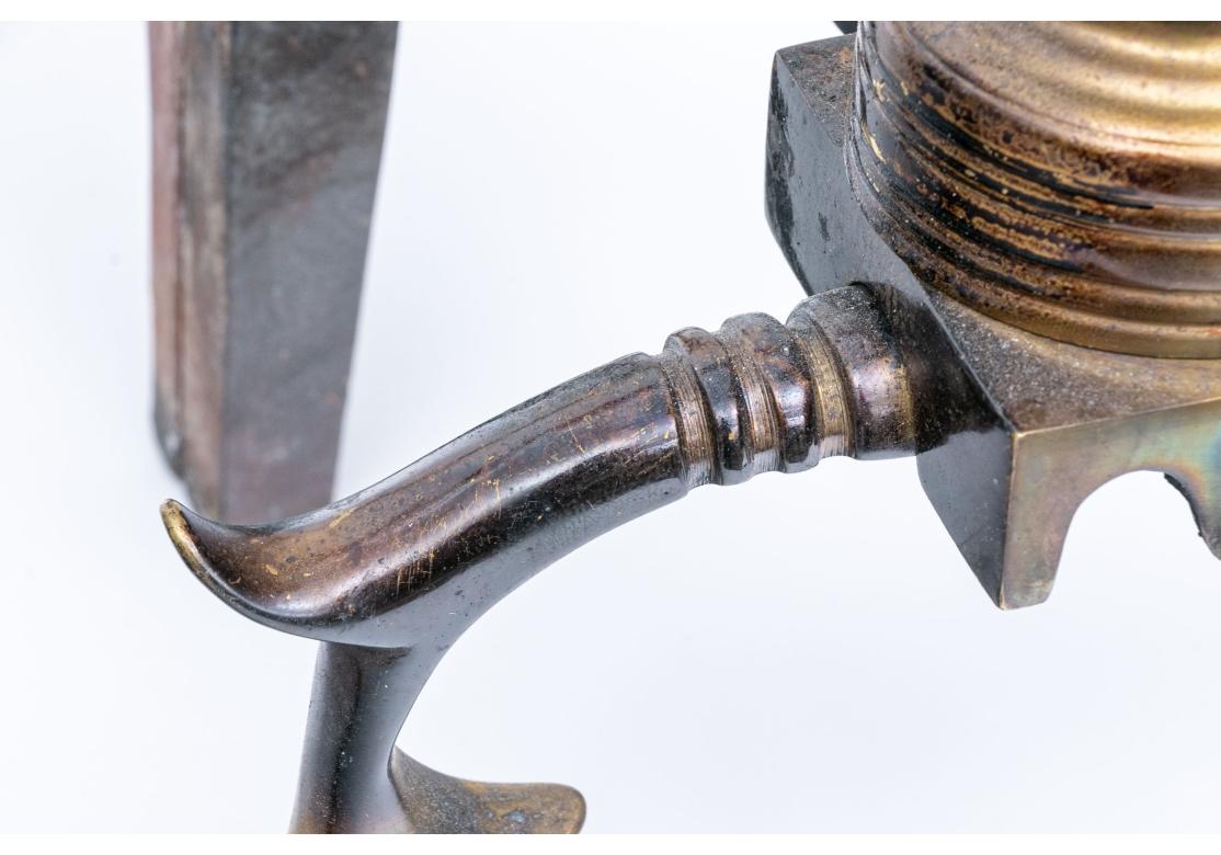 Paire de boulets de canon en laiton antique de qualité en vente 3