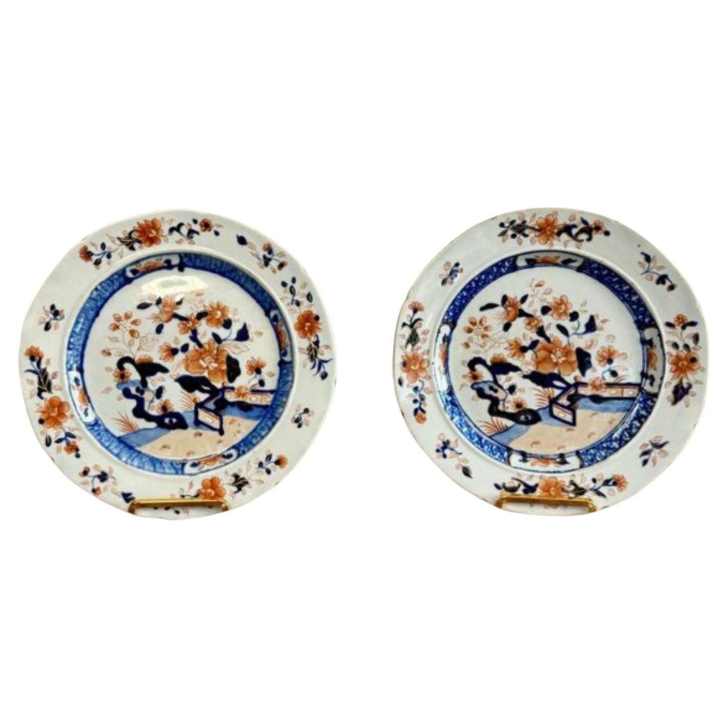 Quality pair of antique 18th century Chinese plates