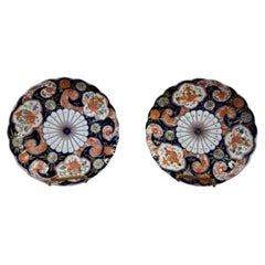 Quality pair of Antique Japanese imari plates