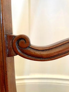 Qualität Paar antike viktorianische geschnitzte Mahagoni Beistellstühle