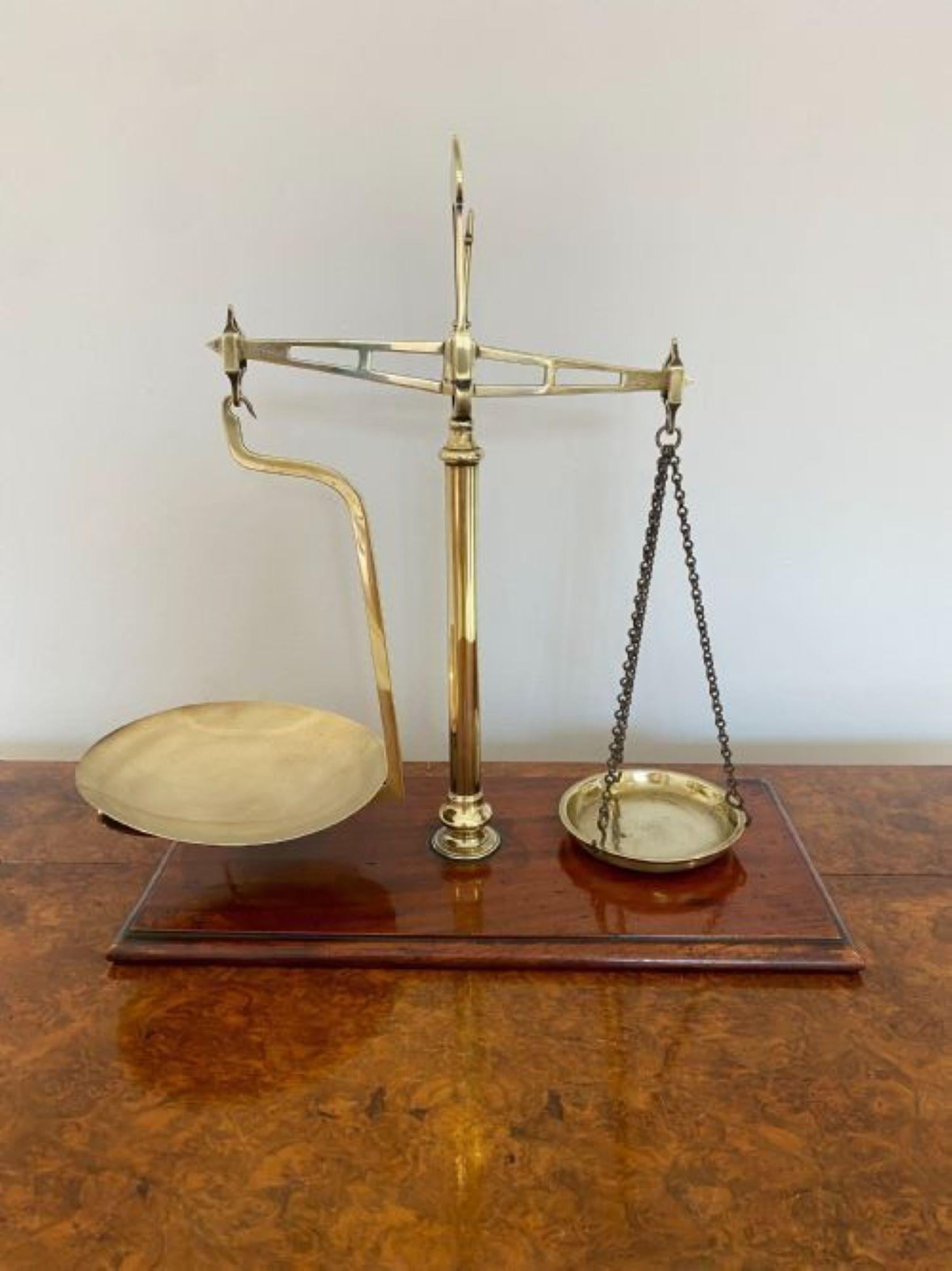 19th Century Quality pair of early Victorian 19th century shop scales For Sale