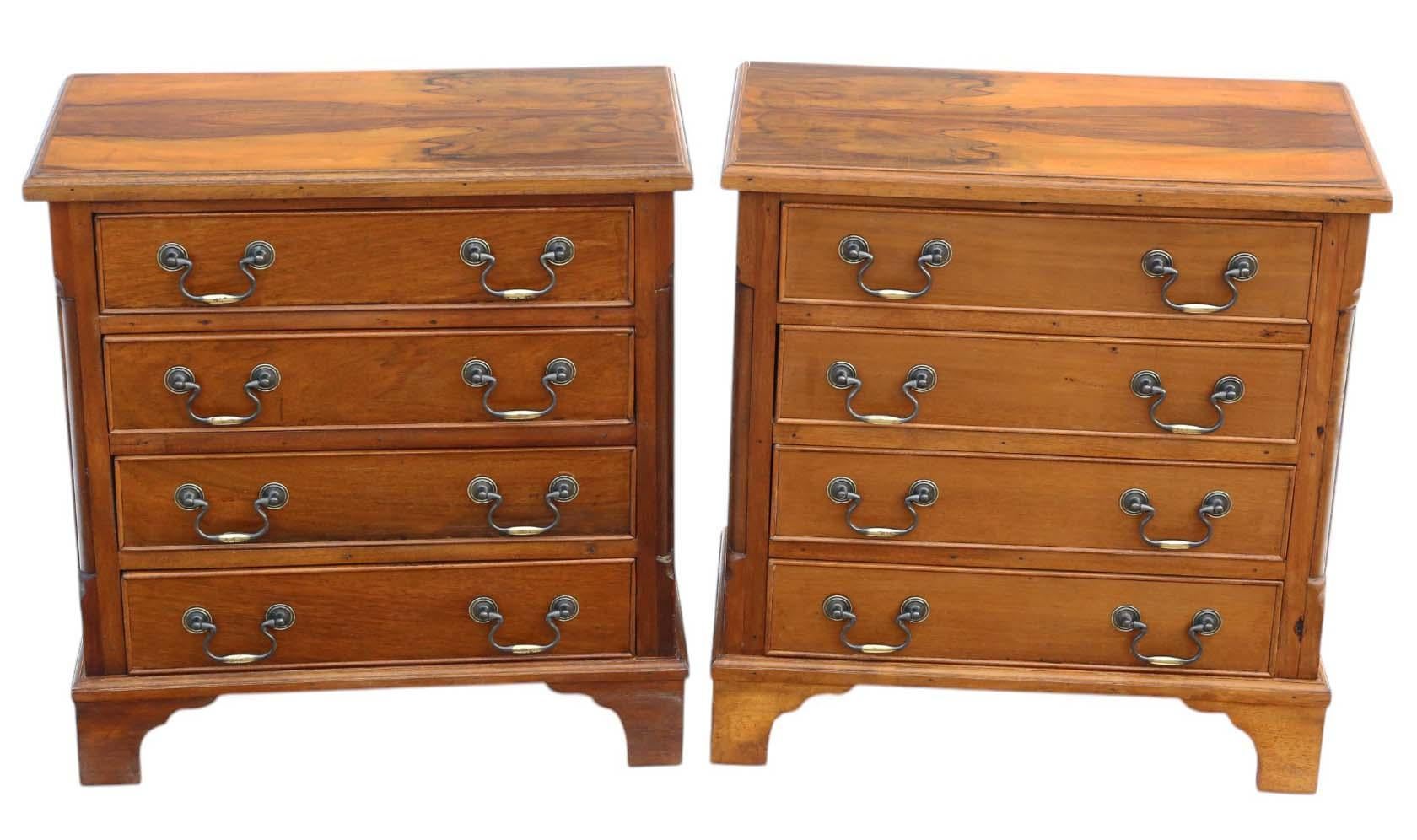 Quality Pair of Vintage Walnut Bedside Tables – 20th Century
A decorative pair of vintage walnut bedside tables/cupboards from the 20th century, offering timeless charm and character that enhances any room's decor.

Product Details:
Overall