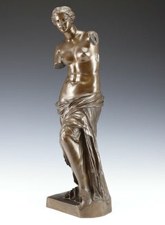 Figure en bronze patiné de qualité "Vénus de Milo", 19e siècle