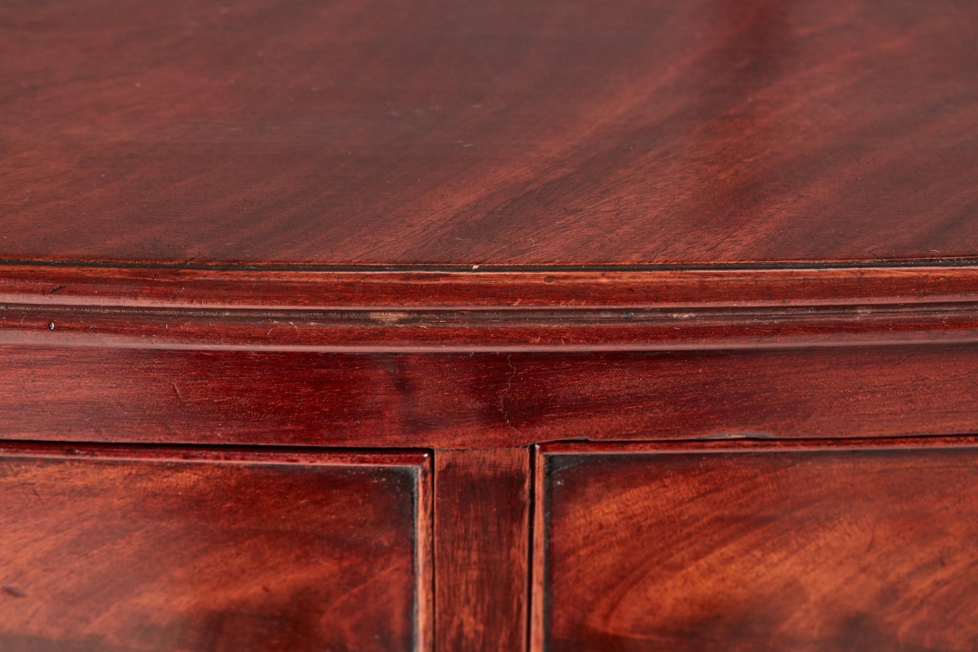 19th Century Quality Regency Mahogany Bow Front Chest of Drawers