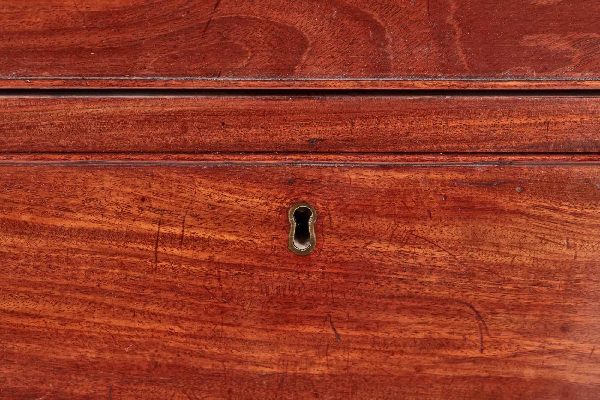 European Quality Regency Mahogany D Shaped Front Chest of Drawers