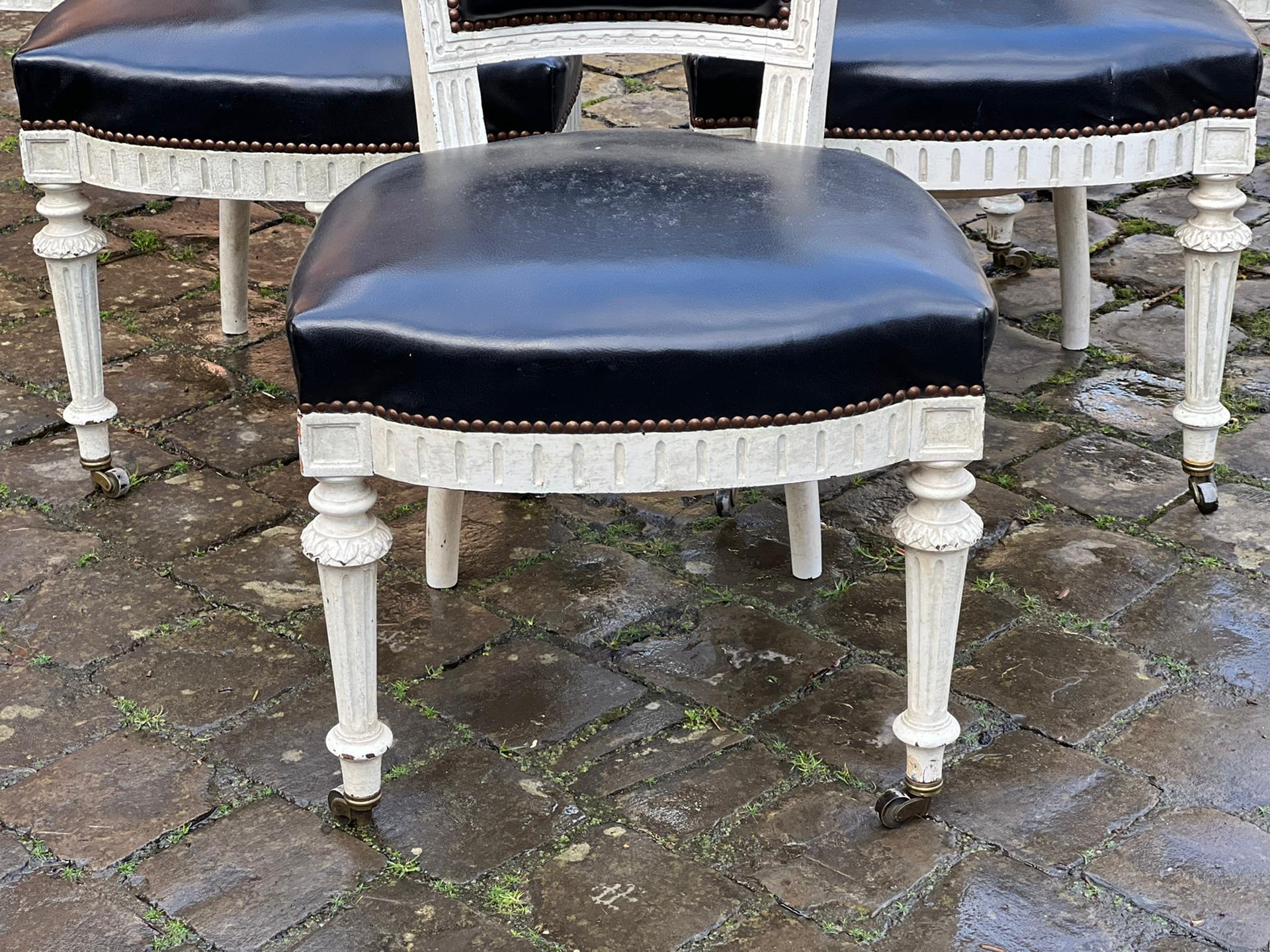 Quality Set 6 French Dining Chairs In Good Condition For Sale In Seaford, GB