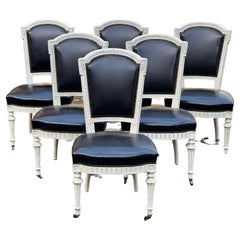 Used Quality Set 6 French Dining Chairs